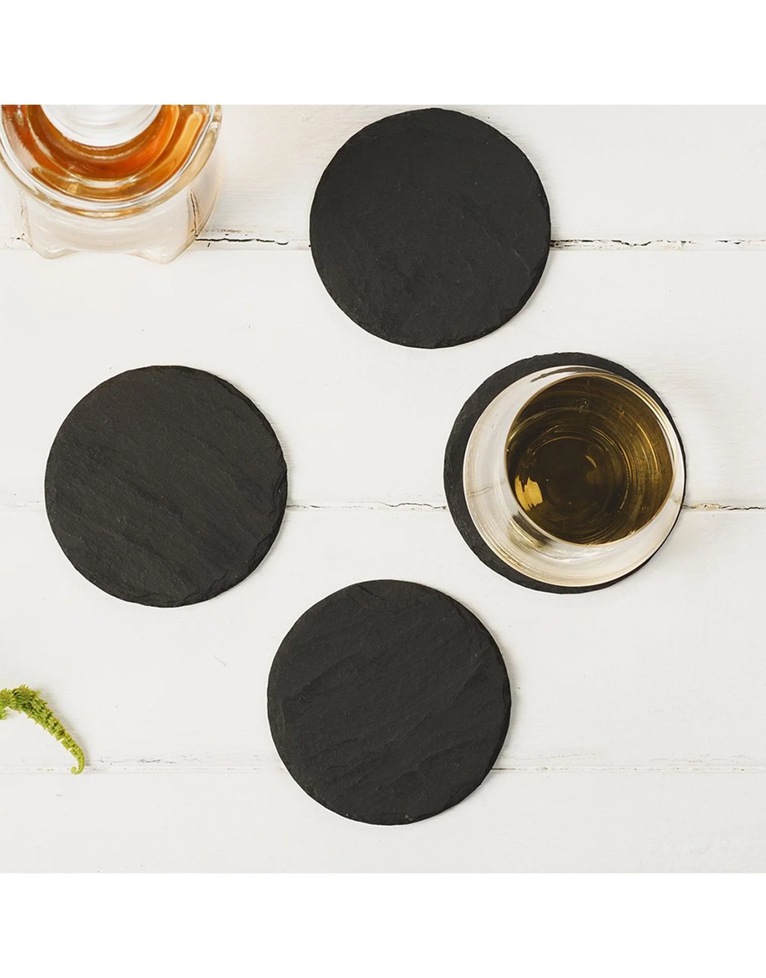 The Just Slate Company Round Coasters Set of 4 - Image 2
