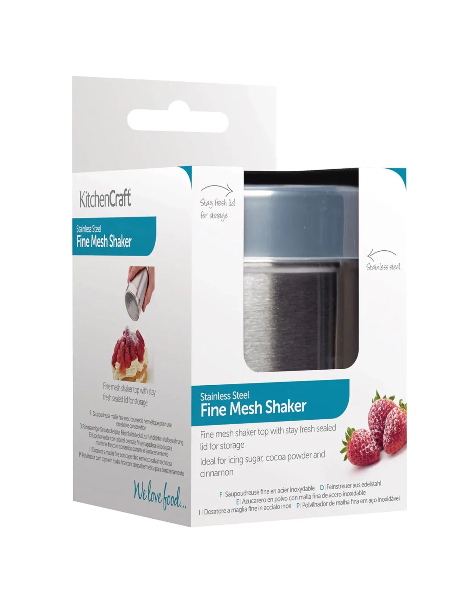 Fine Mesh Shaker and Lid 9cm - Image 2