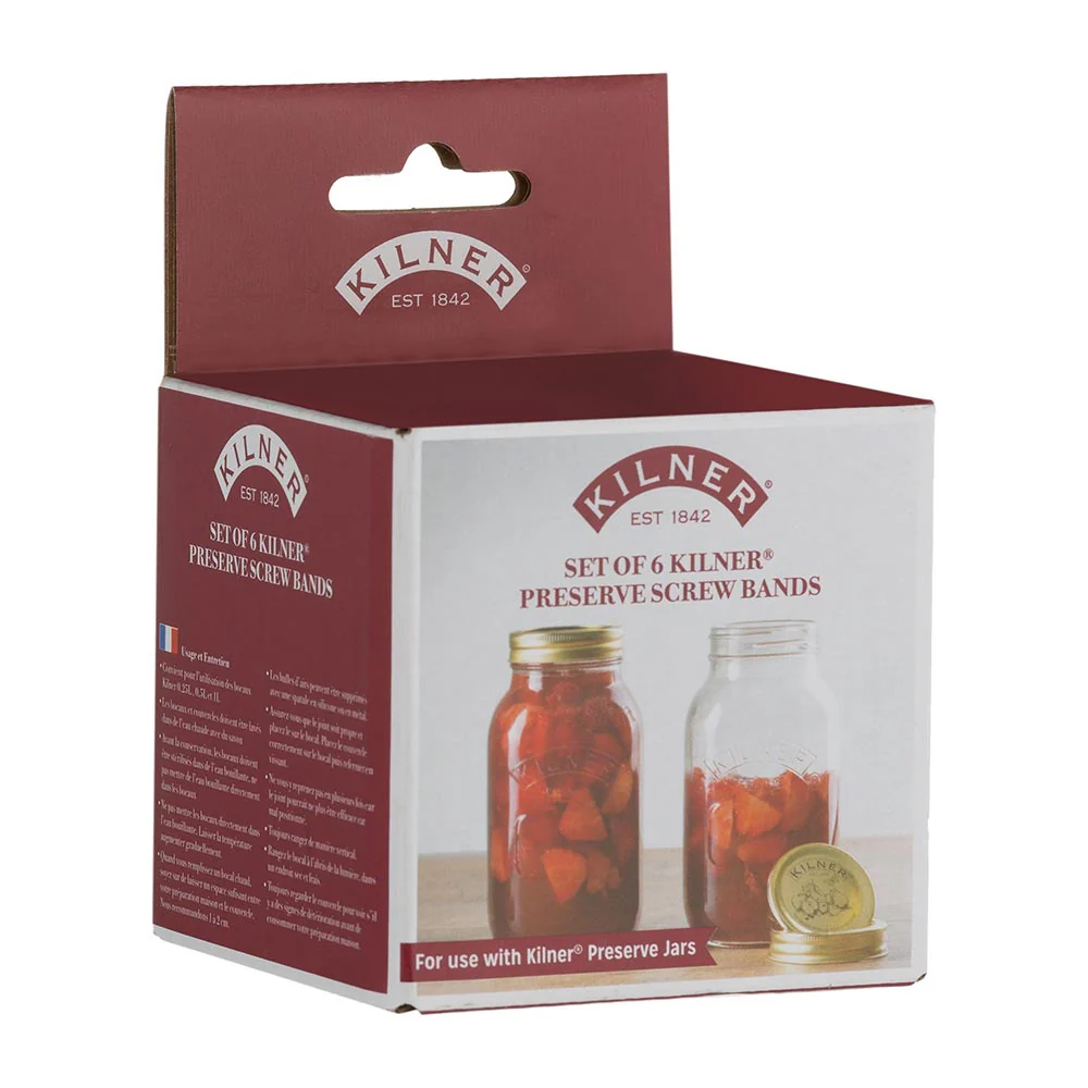 Kilner Set Of 6 Preserve Jar Screw Bands - Image 2