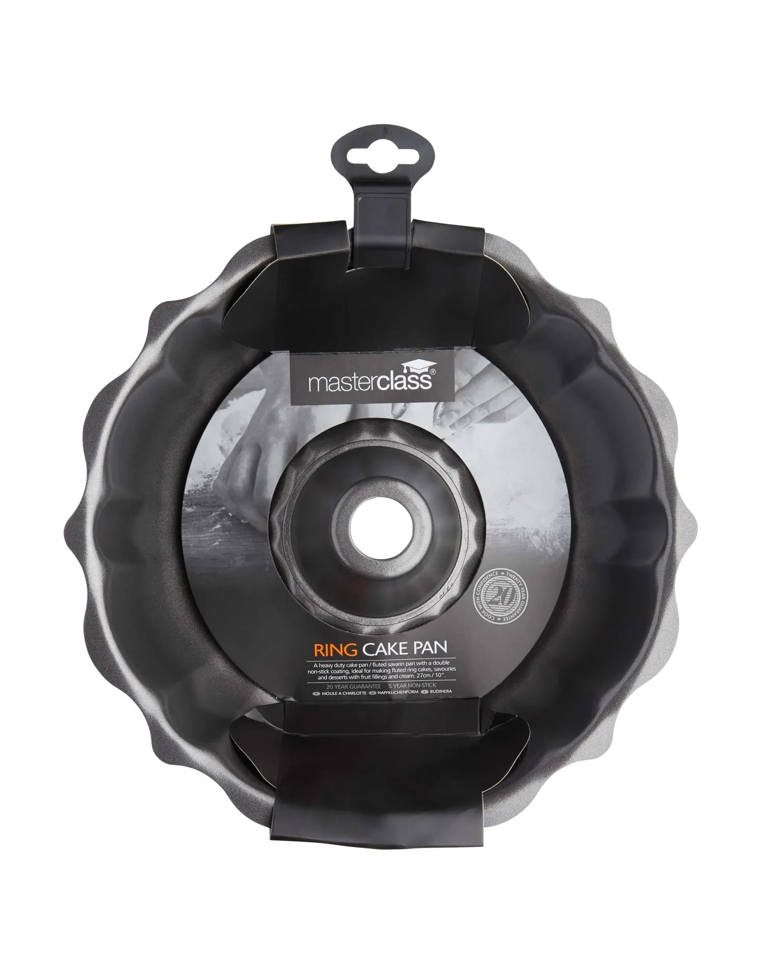 MasterClass Non-Stick Fluted Cake Pan Round 27cm - Image 2