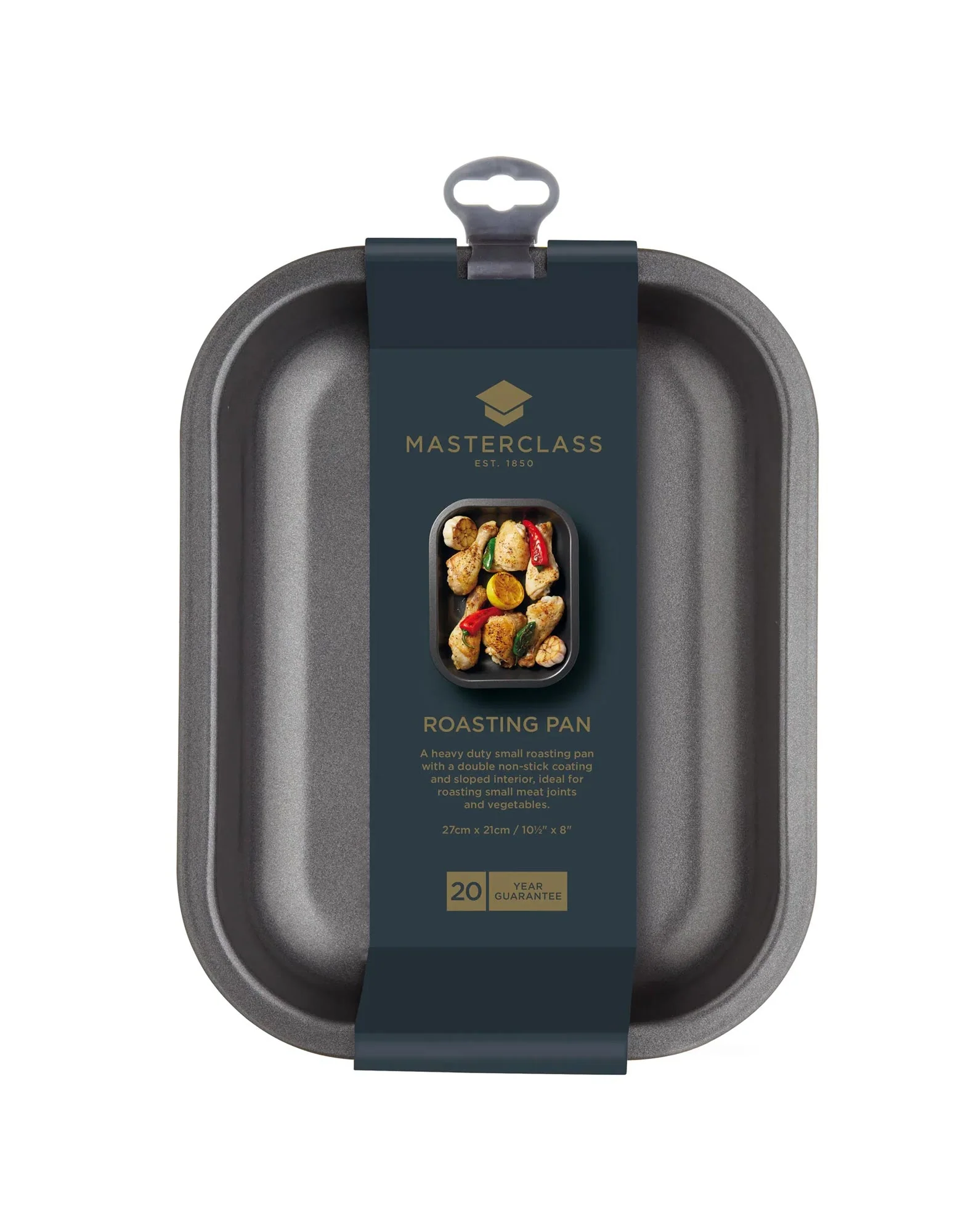 MasterClass Non-Stick Open Roasting Pan 27cm x 21cm x 4cm - Image 2
