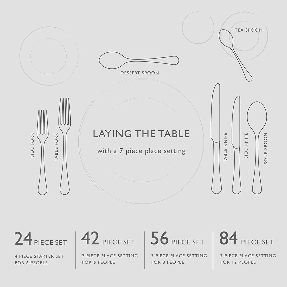 Robert Welch Stanton Bright 84 Piece Cutlery Set - Image 10