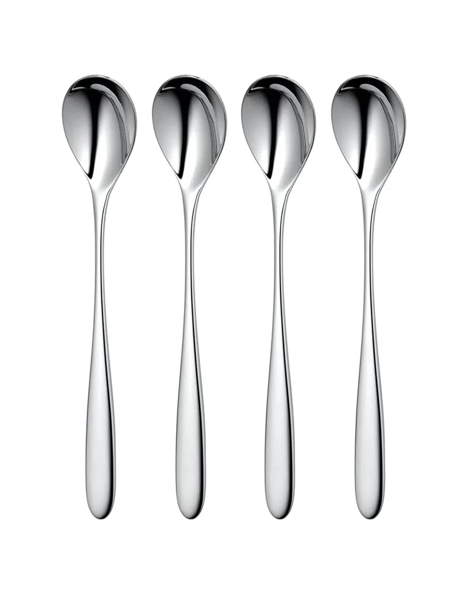 Robert Welch Stanton Bright Long Handled Spoon Set of 4