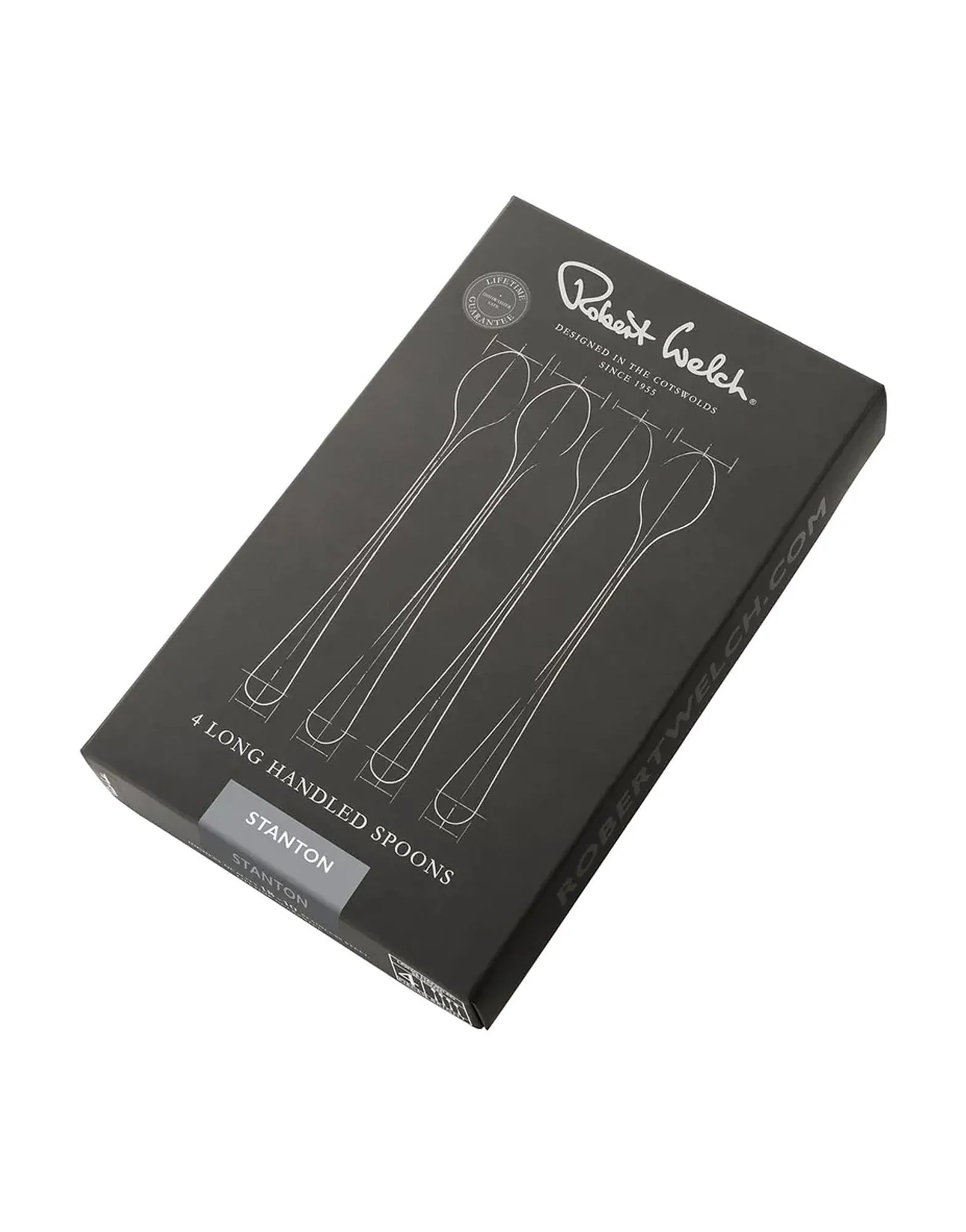 Robert Welch Stanton Bright Long Handled Spoon Set of 4 - Image 2