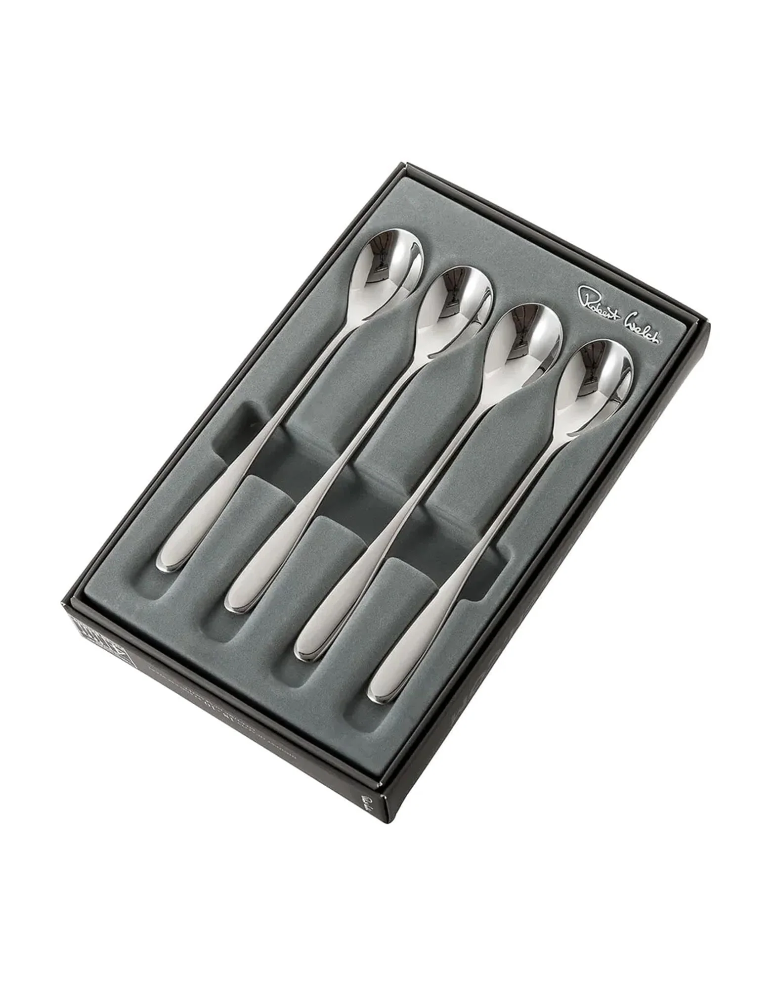 Robert Welch Stanton Bright Long Handled Spoon Set of 4 - Image 3