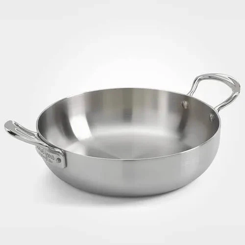 Samuel Groves 28cm Stainless Steel Brushed Triply Chef's Pan Double Handled