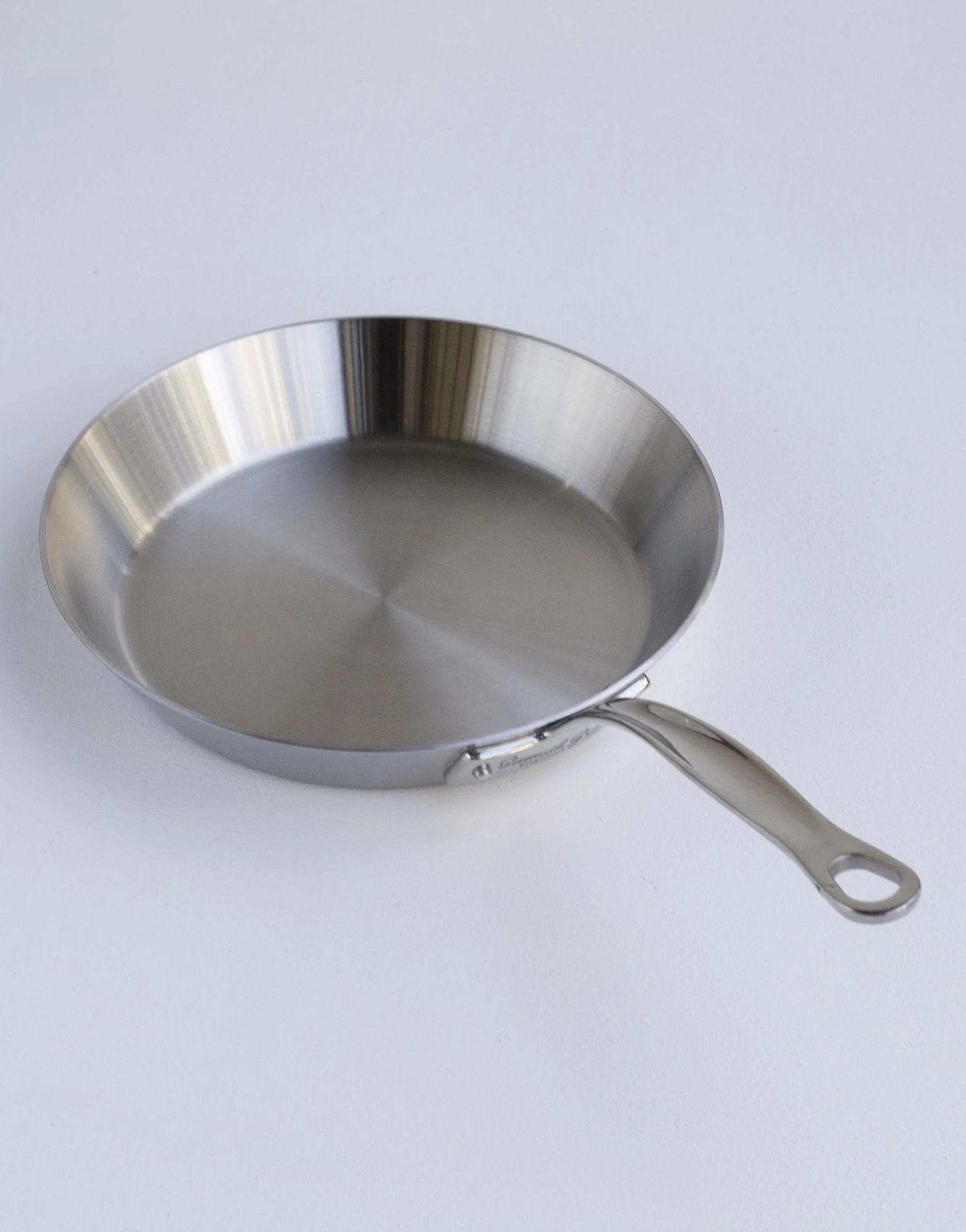 Samuel Groves Stainless Steel Brushed Triply Frying Pan - Image 3