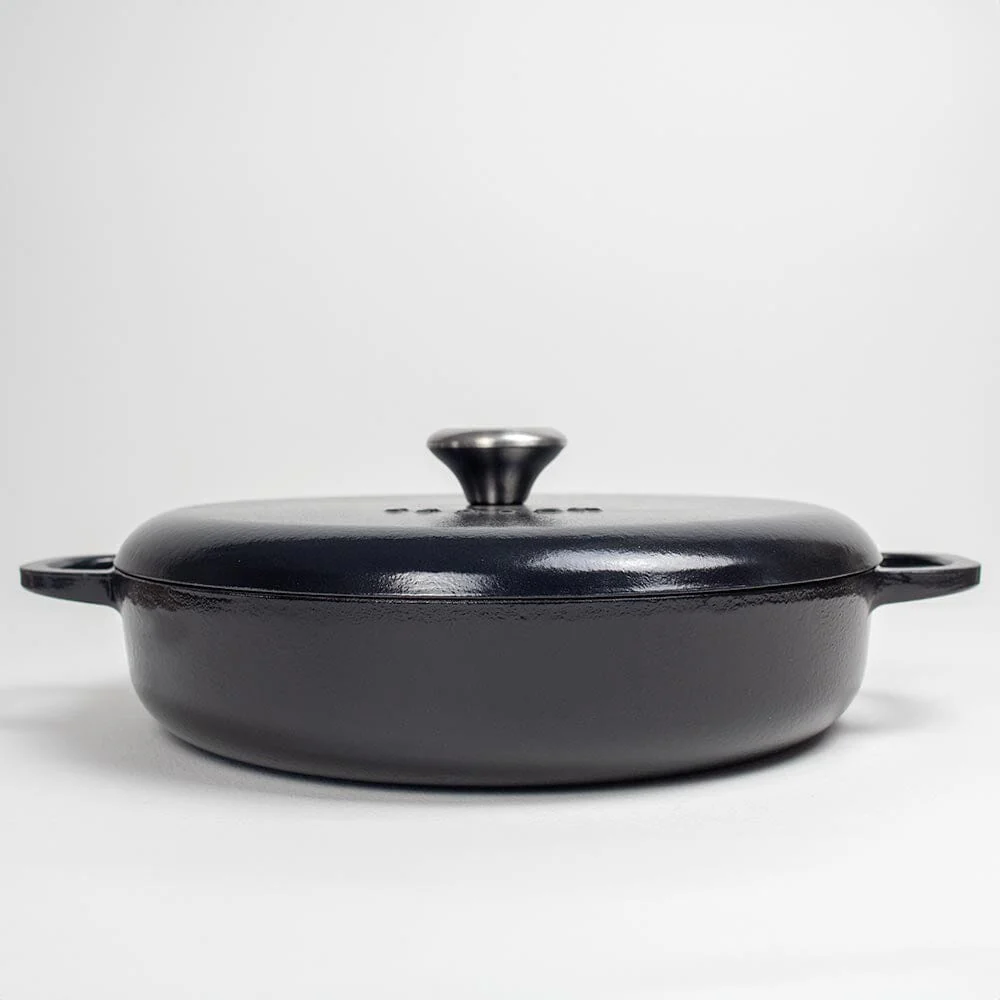Season Cast Iron Shallow Casserole Blackberry - Image 5