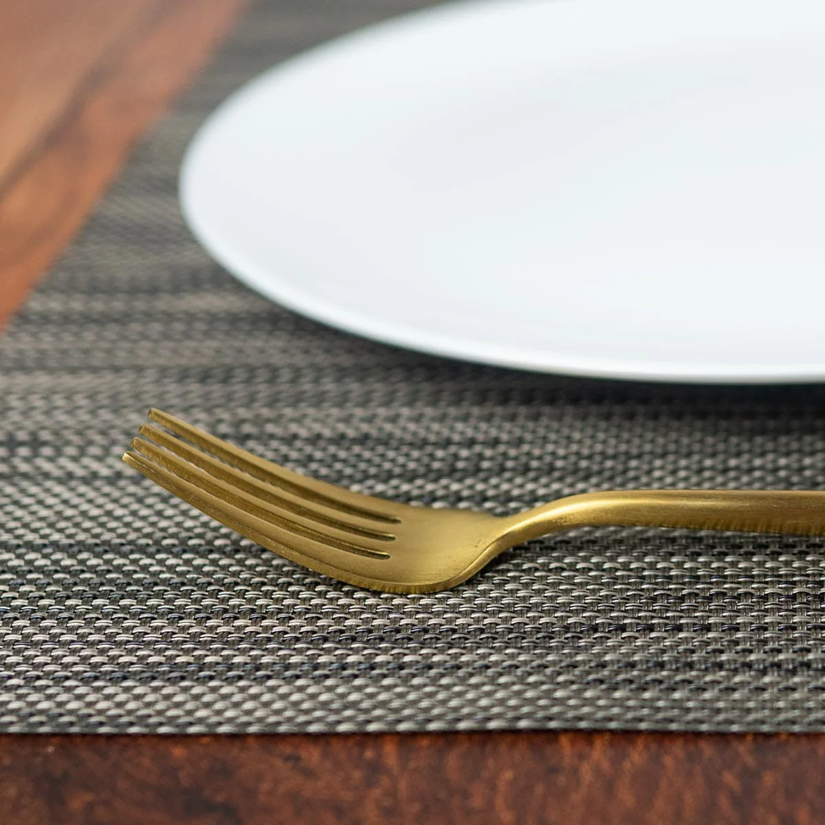 Season Grey-Black Weave 2 Placemat - Image 2