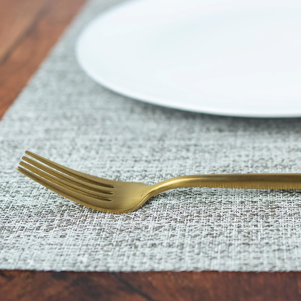 Season Light Grey Coarse Weave Placemat - Image 2