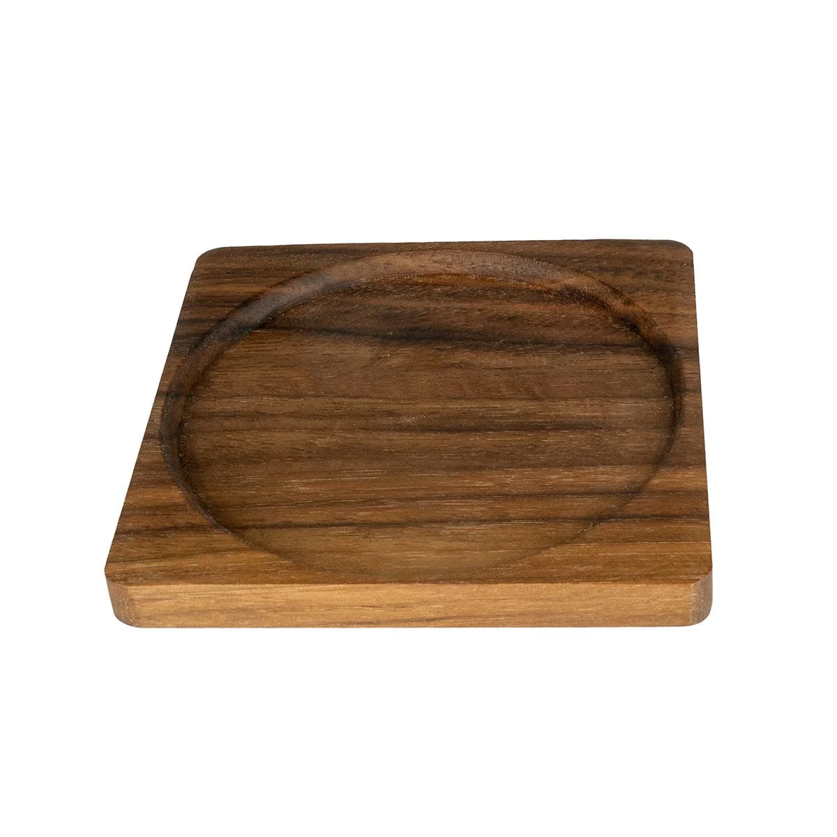 Season Square Rimmed Coaster Walnut - Image 2