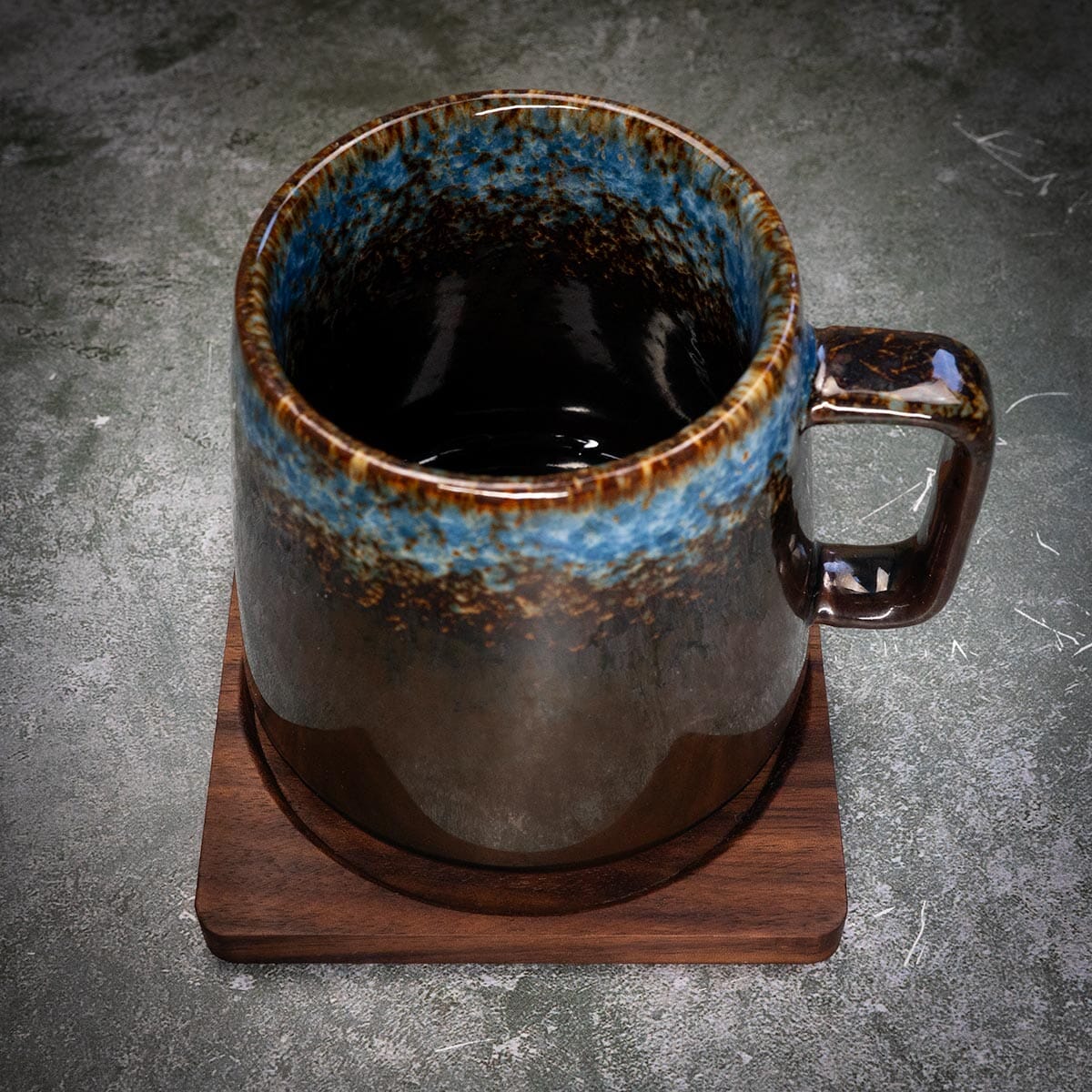 Season Square Rimmed Coaster Walnut - Image 3