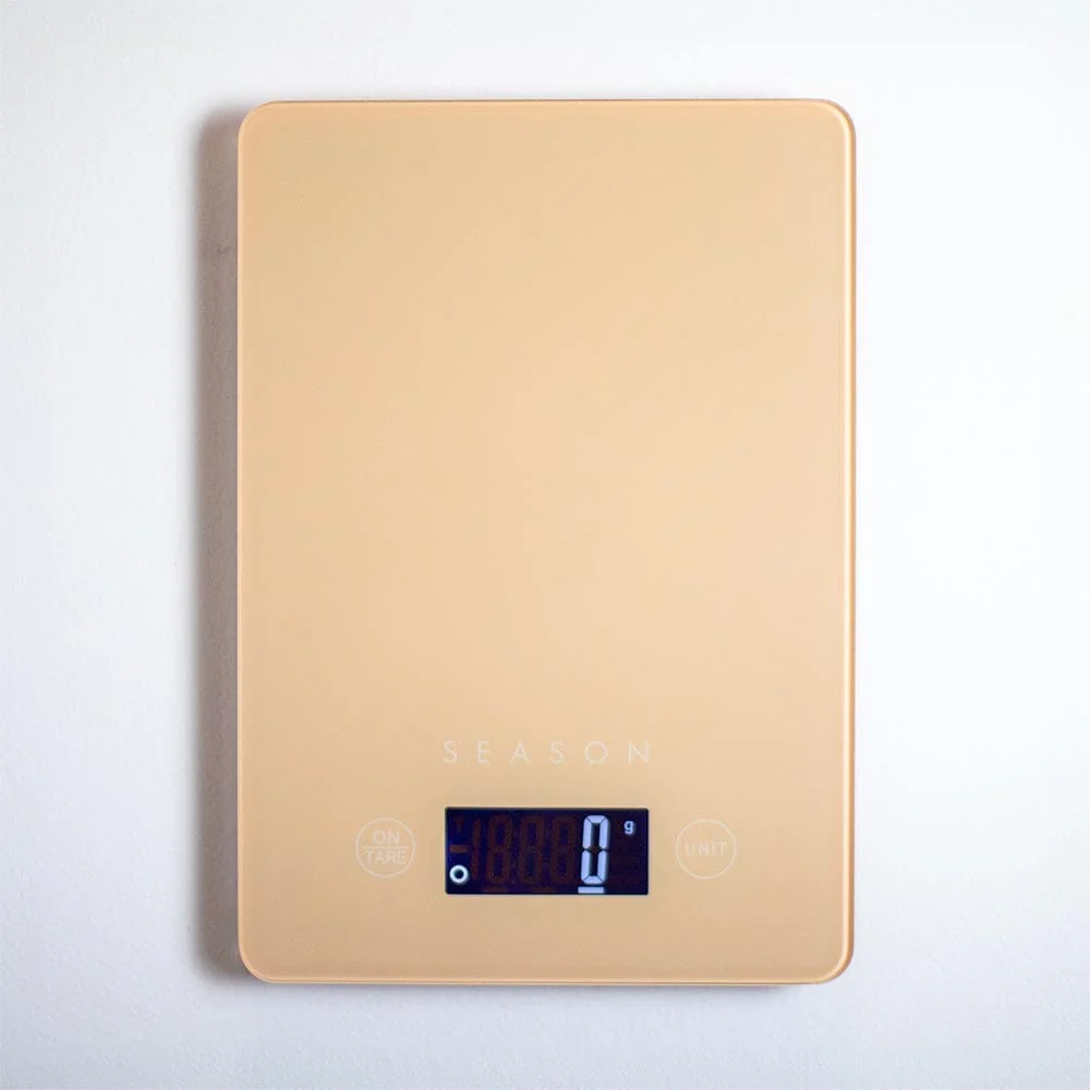 Season USB Rechargeable Digital Kitchen Scale Toasted Oat