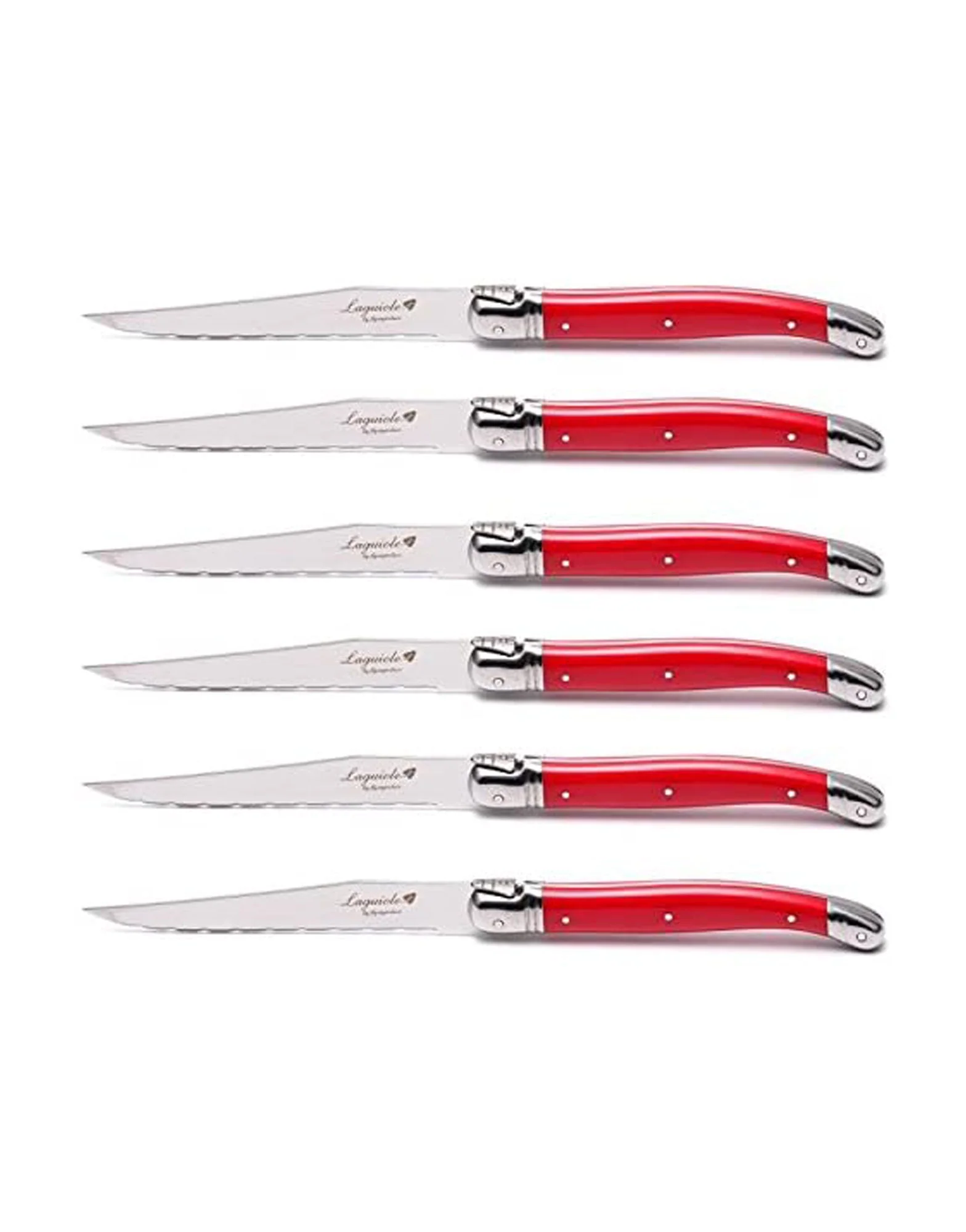 Laguiole Six Steak Knife Set in Block - Image 5