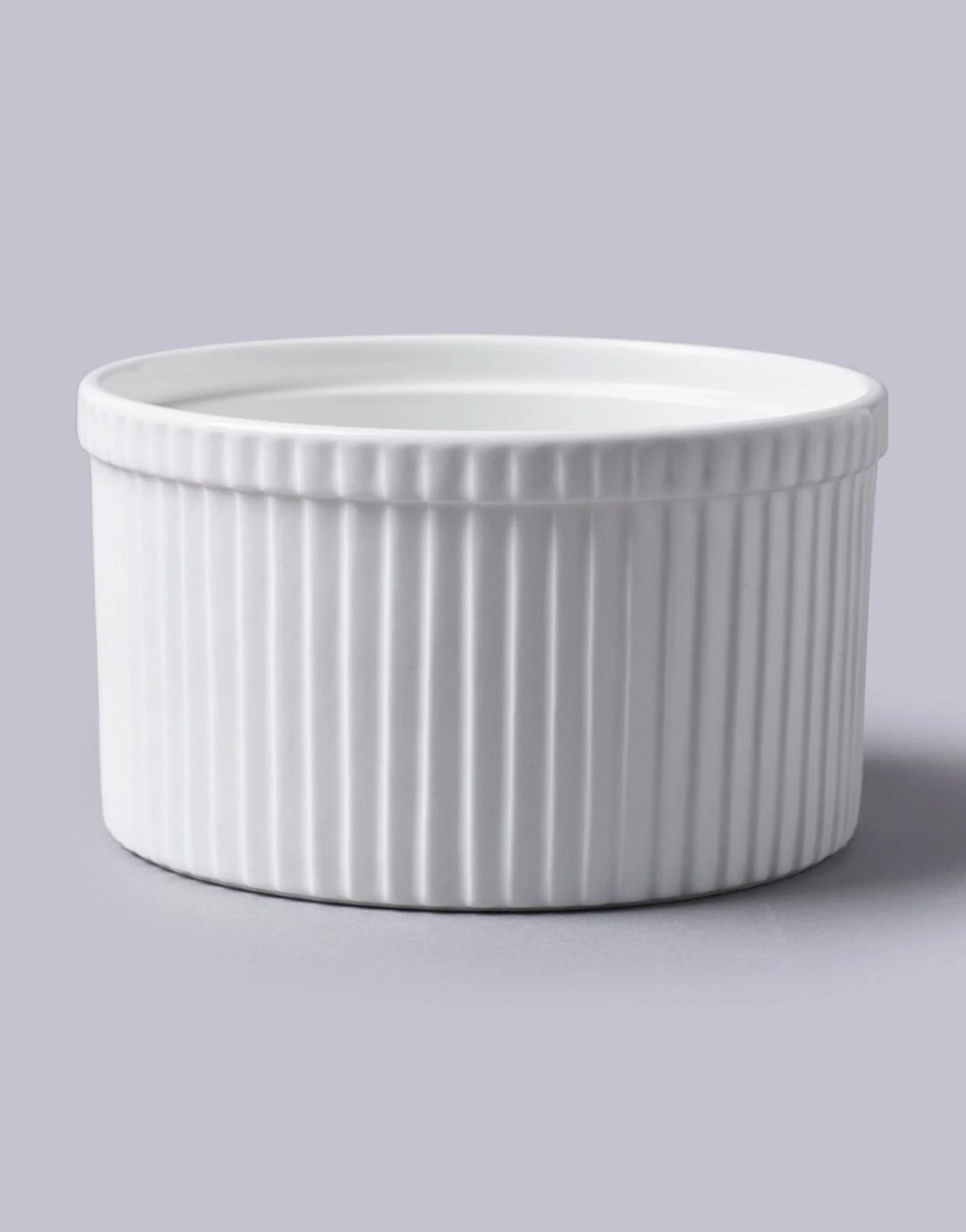 White Souffle Dish